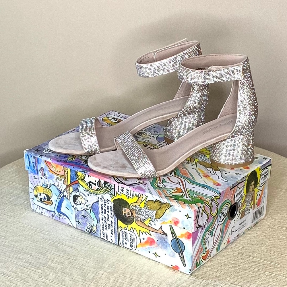 Jeffery Campbell crystal embellished sandals